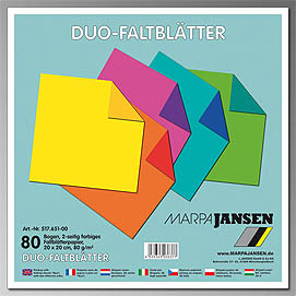 Origami-Papier 20x20cm 60Bl. Duo-Color